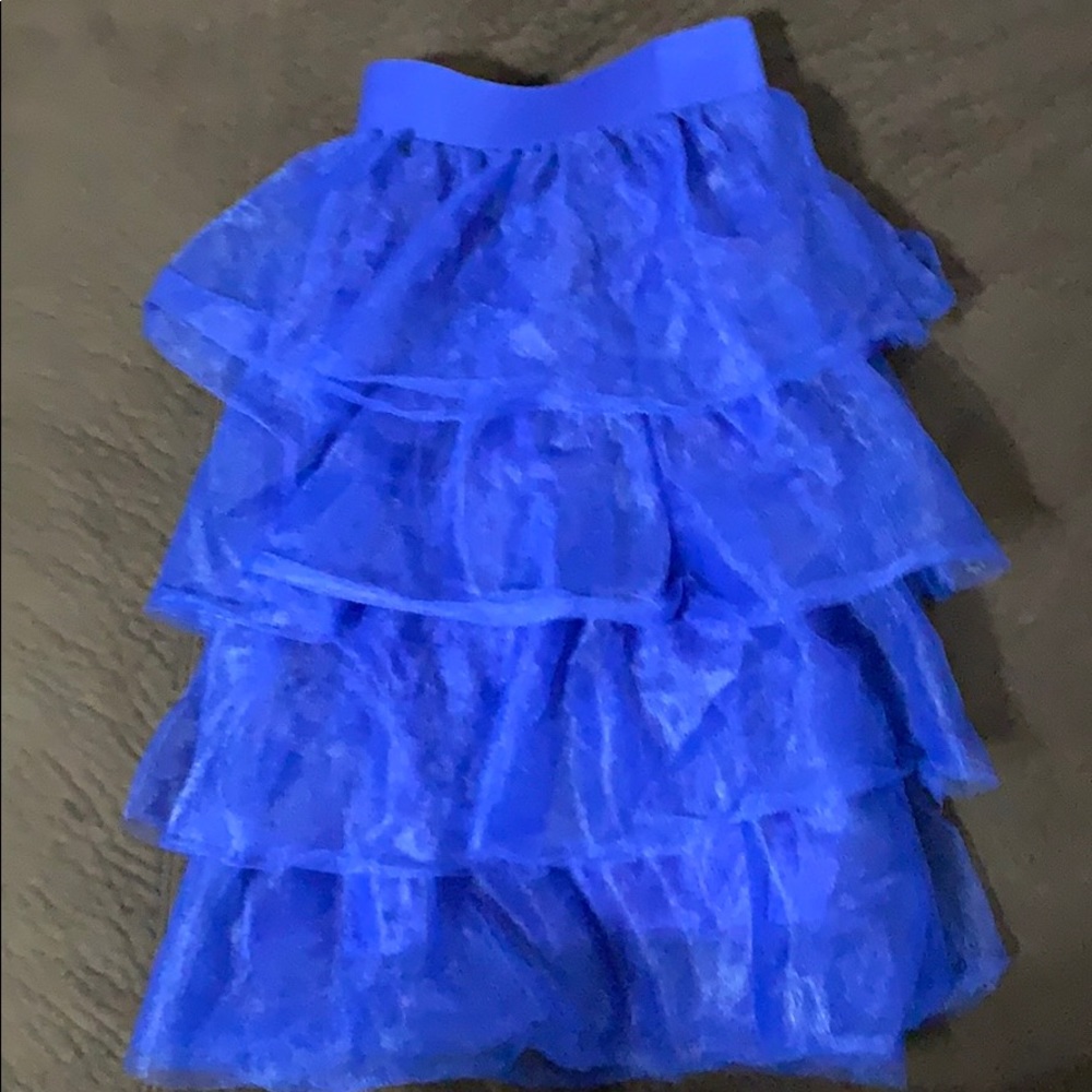 Blue plus size tutu